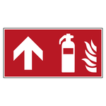 Bodenmarkierung Brandschutzzeichen Feuerlöscher oben