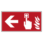 Bodenmarkierung Brandschutzzeichen Brandmelder links