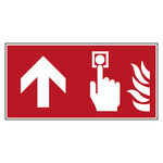 Bodenmarkierung Brandschutzzeichen Brandmelder oben