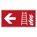 Bodenmarkierung Brandschutzzeichen Feuerleiter links