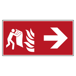 Bodenmarkierung Brandschutzzeichen Feuerlöschdecke rechts