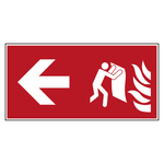 Bodenmarkierung Brandschutzzeichen Feuerlöschdecke links