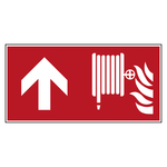 Bodenmarkierung Brandschutzzeichen Löschschlauch oben