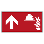 Bodenmarkierung Brandschutzzeichen Mittel und Geräte zur Brandbekämpfung oben
