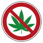 Verbotsschild Cannabis verboten Praxisbewährt