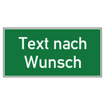 Rettungszeichen Etagenkennzeichnung mit Wunschtext Folie 300 x 150 mm Einzeletikett