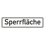 Hinweisschild "Sperrfläche" in verschiedenen Ausführungen