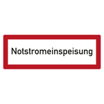 Feuerwehrzeichen Notstromeinspeisung DIN 4066