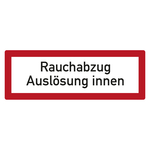 Feuerwehrzeichen Rauchabzug Auslösung innen DIN 4066