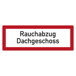 Feuerwehrzeichen Rauchabzug Dachgeschoss DIN 4066