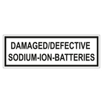 Verpackungskennzeichen DAMAGED/DEFECTIVE SODIUM-ION-BATTERIES