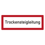 Feuerwehrzeichen Trockensteigleitung DIN 4066