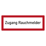 Feuerwehrzeichen Zugang Rauchmelder DIN 4066